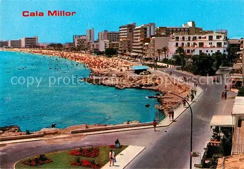 AK / Ansichtskarte Cala_Millor_Mallorca Strand Hotelanlagen Cala_Millor_Mallorca