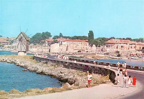 AK / Ansichtskarte Nessebyr_Nessebar Muehle Bruecke Stadtansicht Nessebyr Nessebar