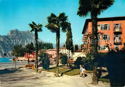 AK / Ansichtskarte Torbole_Lago_di_Garda Promenade Palmen Torbole_Lago_di_Garda