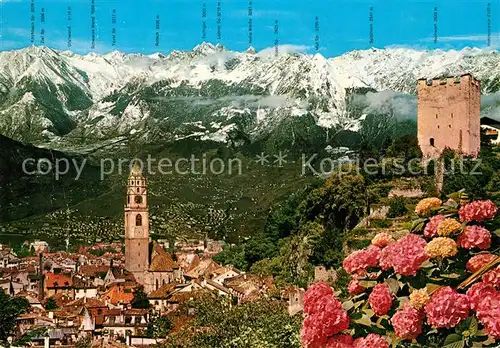 AK / Ansichtskarte Merano_Suedtirol Panorama Texelgruppe Merano Suedtirol
