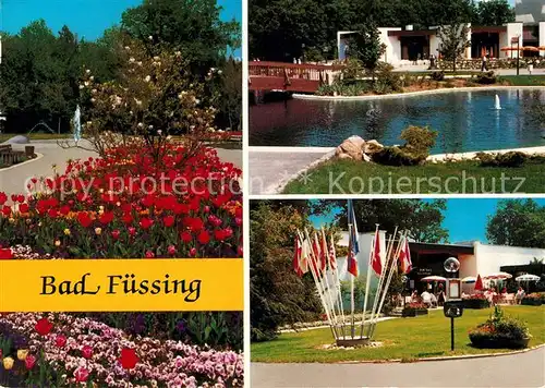 AK / Ansichtskarte Bad_Fuessing Kur Cafe Kurgarten Bad_Fuessing