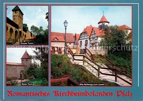 AK / Ansichtskarte Kirchheimbolanden Grauer Turm Roter Turm Alte Herberge Kirchheimbolanden