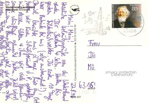 AK / Ansichtskarte Westerhever Leuchtturm Gaense Westerhever