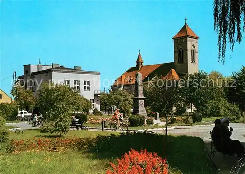 AK / Ansichtskarte Konstantynow_Lodzki Plac Tadeusza Kosciuszki Platz Denkmal Kirche 