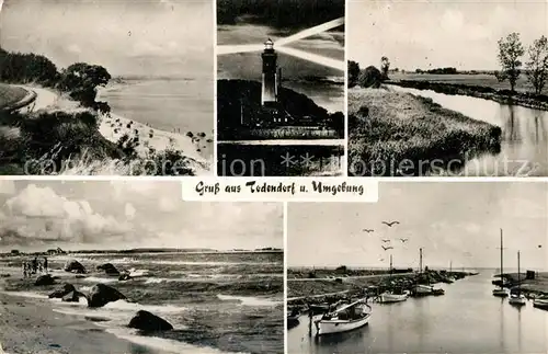 AK / Ansichtskarte Todendorf_Stormarn und Umgebung Strand Leuchtturm Hafen Todendorf_Stormarn