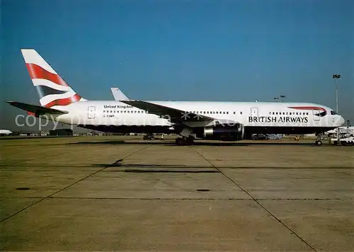 AK / Ansichtskarte Flugzeuge_Zivil British Airways Boeing B 767 300 G BNWR  Flugzeuge Zivil