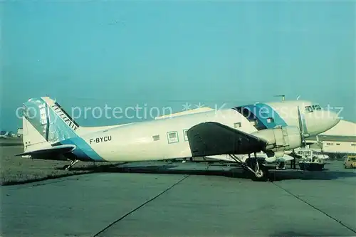 AK / Ansichtskarte Flugzeuge_Zivil Stellair DC 3 C F BYCU C N 12720 Flugzeuge Zivil