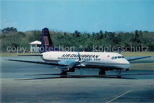 AK / Ansichtskarte Flugzeuge_Zivil Air Caribbean YS 11 500 9Y TIH C N 2064 Flugzeuge Zivil