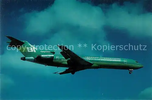 AK / Ansichtskarte Flugzeuge_Zivil Braniff B 727 227 N 440 BN C N 21119  Flugzeuge Zivil