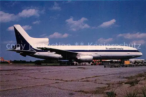 AK / Ansichtskarte Flugzeuge_Zivil Tradewinds International Airlines Lockheed L 1011 385 1 TriStar 1 F Flugzeuge Zivil
