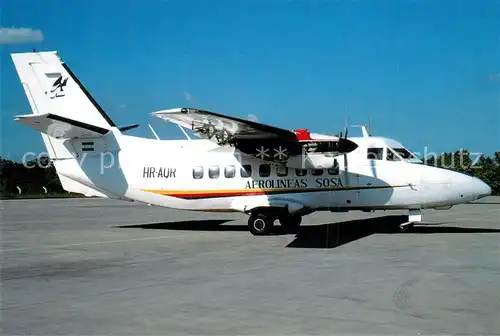 AK / Ansichtskarte Flugzeuge_Zivil Aerolineas Sosa L 410 UVP HR AQR cn 851516 Flugzeuge Zivil