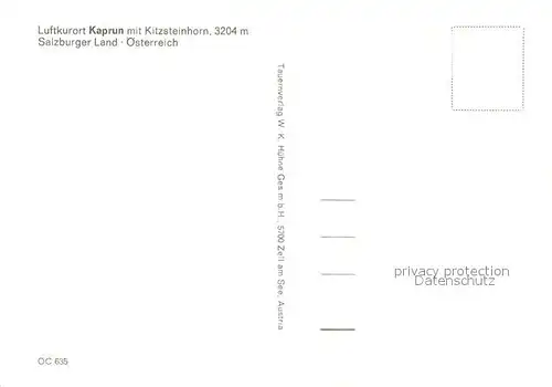 AK / Ansichtskarte Kaprun mit Kitzsteinhorn Kaprun