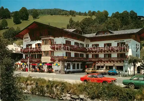 AK / Ansichtskarte Saalbach Hinterglemm Gasthof Pension Auwirt Saalbach Hinterglemm