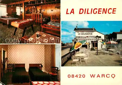AK / Ansichtskarte Warcq_Ardennes Bar Hotel Restaurant La Diligence Warcq Ardennes