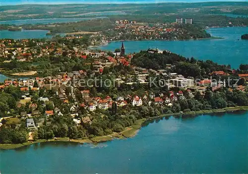 AK / Ansichtskarte Ploen_See Naturpark Holsteinische Schweiz Fliegeraufnahme Ploen_See