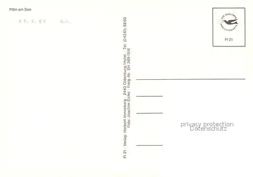 AK / Ansichtskarte Ploen_See Naturpark Holsteinische Schweiz Fliegeraufnahme Ploen_See