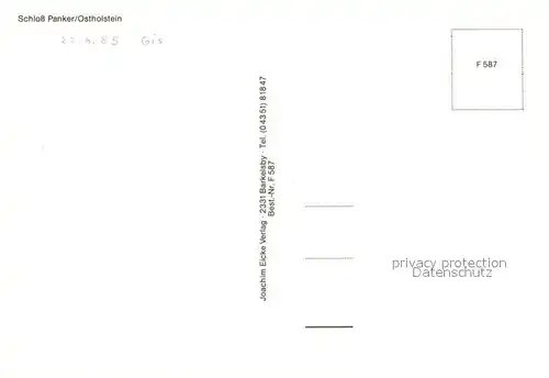 AK / Ansichtskarte Panker Schloss Park Panker