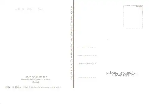 AK / Ansichtskarte Ploen_See Schloss Naturpark Holsteinische Schweiz Fliegeraufnahme Ploen_See