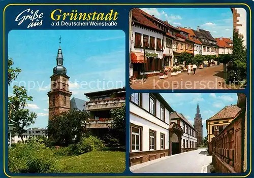 AK / Ansichtskarte Gruenstadt Kirche Stadtansicht Gruenstadt