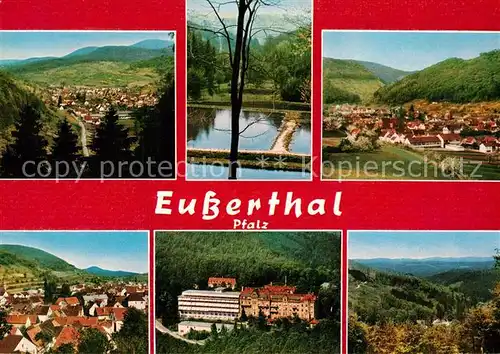 AK / Ansichtskarte Eusserthal Autorennstrecke Forellenzuchtanstalt althistorische Kirche Sanatorium Eusserthal