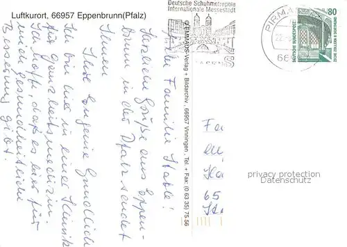 AK / Ansichtskarte Eppenbrunn Panorama Eppenbrunn