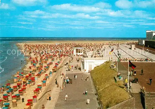 AK / Ansichtskarte Borkum_Nordseebad Strand Promenaden Musikpavillon Borkum_Nordseebad