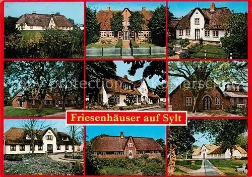 AK / Ansichtskarte Sylt Friesenhaeuser Sylt