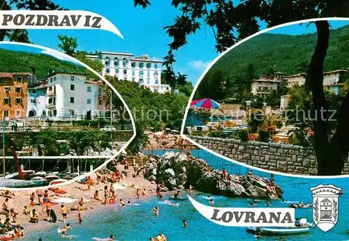 AK / Ansichtskarte Lovrana Strand Hotelanlagen Lovrana