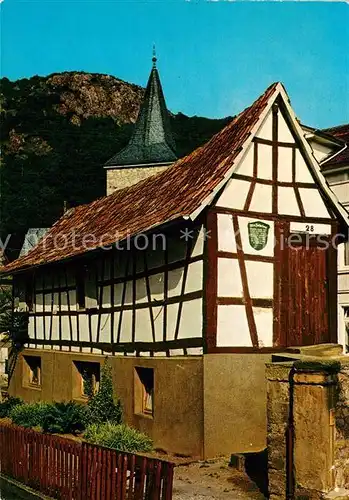 AK / Ansichtskarte Bad_Muenster_Stein_Ebernburg Altes Fischerhaus Bad_Muenster