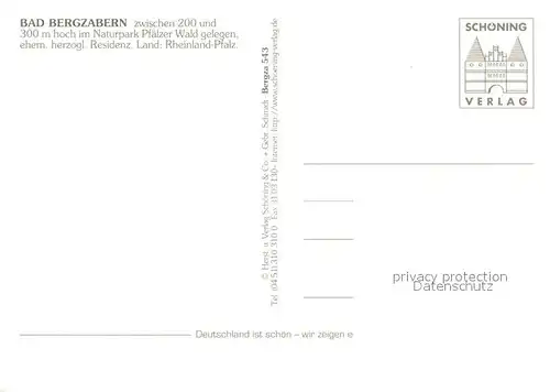 AK / Ansichtskarte Bad_Bergzabern Schloss Bergzabern Stadtansicht Bad_Bergzabern