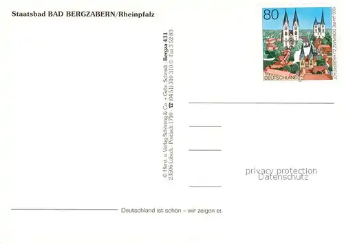 AK / Ansichtskarte Bad_Bergzabern Schloss Kirche Stadtansichten Bad_Bergzabern