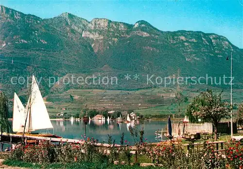AK / Ansichtskarte ueberetsch Lago die Caldaro Mandel ueberetsch