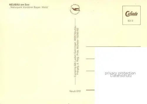 AK / Ansichtskarte Neubaeu_Roding Panorama Fliegeraufnahme Neubaeu Roding