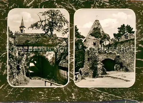 AK / Ansichtskarte Lindenfels_Odenwald Burgaufgang Ruine Lindenfels Odenwald
