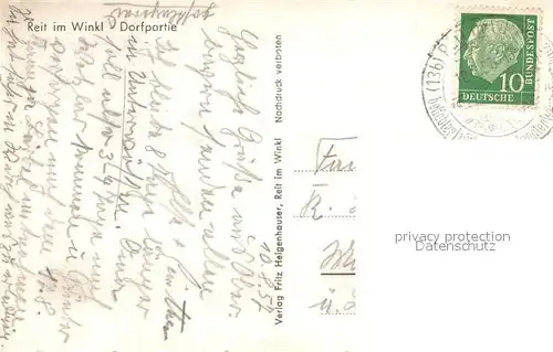 AK / Ansichtskarte Reit_Winkl Dorfpartie Reit_Winkl