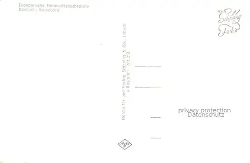 AK / Ansichtskarte Ratzeburg Ev Heimvolkshochschule Domhof Ratzeburg