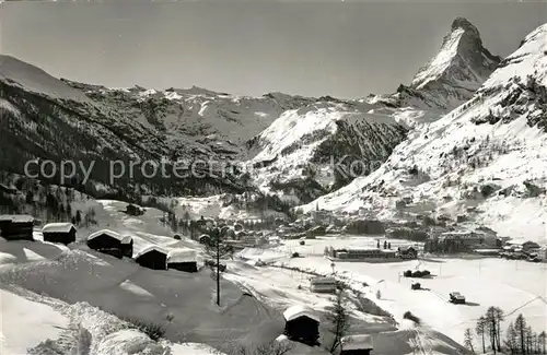 AK / Ansichtskarte Zermatt_VS Panorama Zermatt_VS