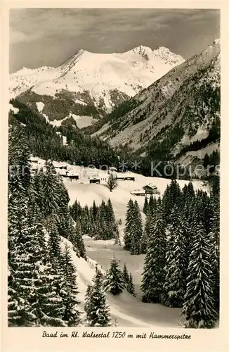 AK / Ansichtskarte Baad_Mittelberg_Kleinwalsertal mit Hammerspitze Baad_Mittelberg