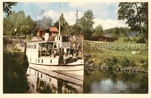 AK / Ansichtskarte Dalsland Kanal Kanalbaten vid Mustadfors sluss Dalsland
