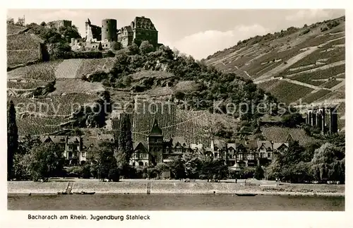 AK / Ansichtskarte Bacharach_Rhein Jugendburg Stahleck Bacharach Rhein
