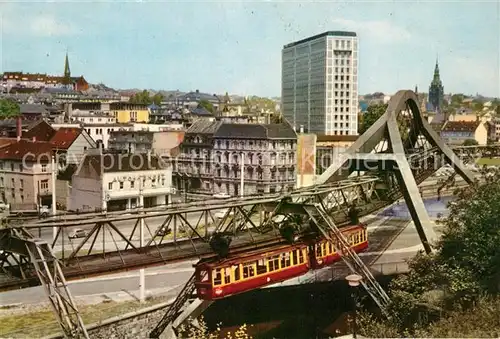 AK / Ansichtskarte Wuppertal City Schwebebahn Wuppertal