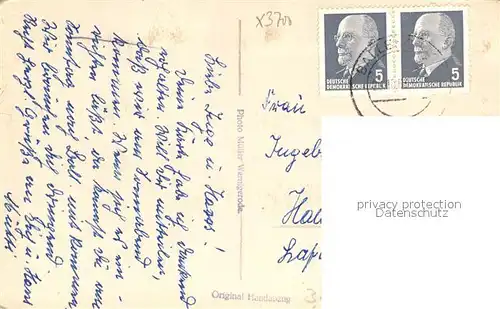 AK / Ansichtskarte Wernigerode_Harz Waldgasthaus Christianental Wernigerode Harz