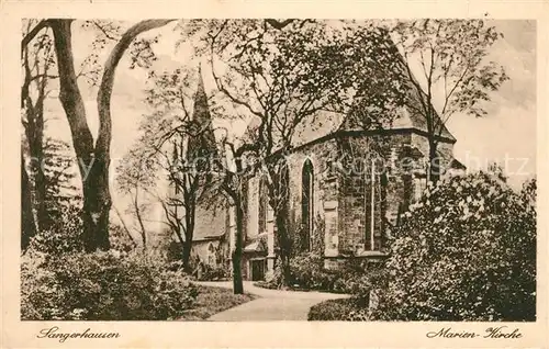 AK / Ansichtskarte Sangerhausen_Suedharz Marienkirche Sangerhausen Suedharz