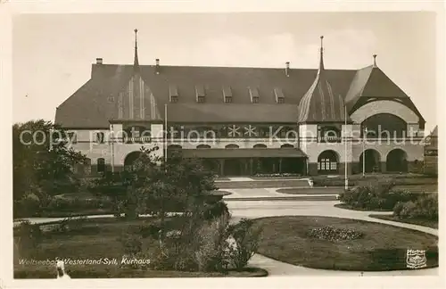 AK / Ansichtskarte Westerland_Sylt Kurhaus Westerland_Sylt