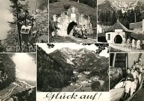 AK / Ansichtskarte Hallstatt_Salzkammergut Glueck auf Seilbahn  Hallstatt_Salzkammergut