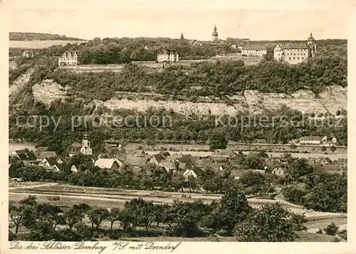 AK / Ansichtskarte Dornburg_Saale Goetheschloss Mittelschloss altes Schloss Dornburg_Saale