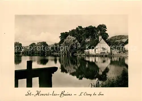AK / Ansichtskarte Saint Honore les Bains Etang du Sen Saint Honore les Bains