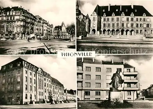 AK / Ansichtskarte Thionville Place du Luxembourg Mairie Lycee des Garcons Thionville