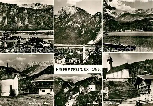 AK / Ansichtskarte Kiefersfelden Kufstein Hechtsee Kaisergebirge  Kiefersfelden
