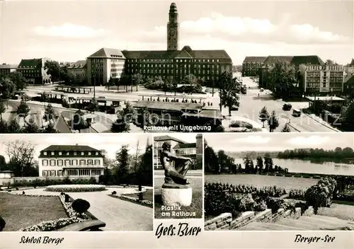 AK / Ansichtskarte Buer_Gelsenkirchen Rathaus Schloss Berge Buer Gelsenkirchen